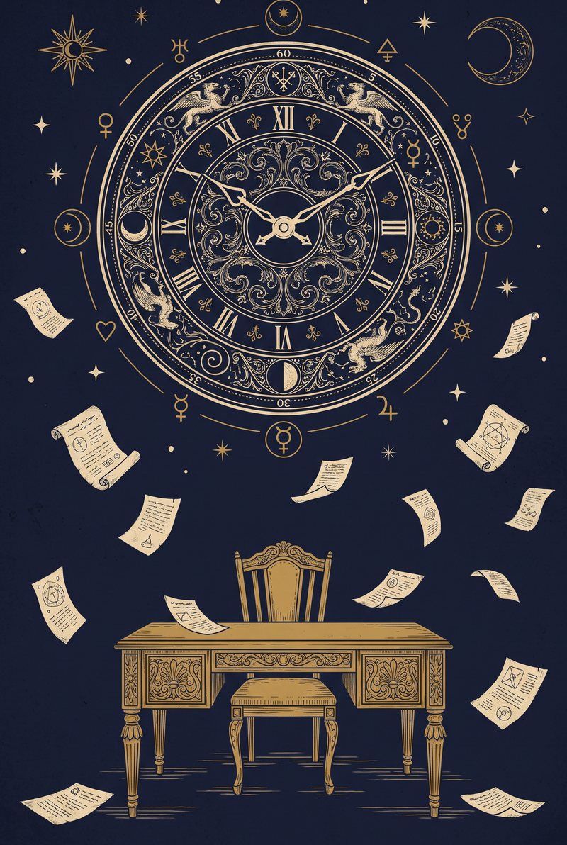 Engraved illustration: The Exam